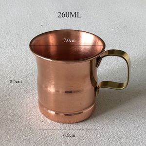 Zuiver Koper Cup Mok Moskou Mule Melk Bier Cups Handgemaakte Drinkware Servies