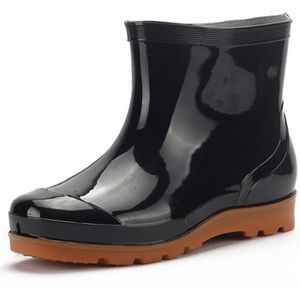 Mode zwarte antislip lage buis ademende regen laarzen mannen regen laarzen wasstraat werk vissen rubber schoenen water laarzen