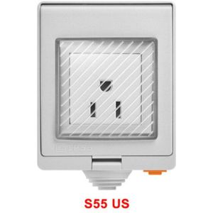 Sonoff S55 IP55 Waterdichte Wifi Smart Power Socket Timer Outdoor Au/Eu/Uk/Us/Za Plug afstandsbediening Werkt Met Alexa Google Thuis