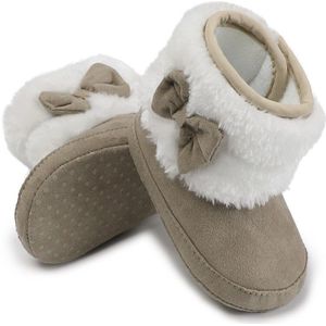 Baby Meisje Jongen Kids Prewalker Strik Schoenen Baby Peuter Zachte Zolen Anti-Slip Peuter Laarzen Pasgeboren Suède Stof booties