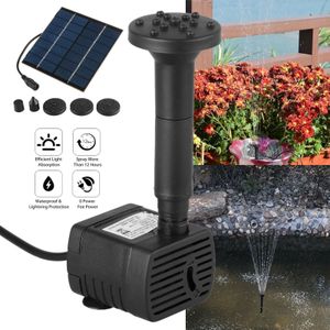 7V Zonne-energie Fontein Pomp Connect Tube Met Nozzles Solar Vogelbad Fontein Pomp Voor Tuin Watervallen Vijver Vis tank