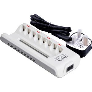 Durapro Intelligente 8 Slots Aa Aaa Batterij Oplader Met Led Display Voor Aa Aaa Ni-Mh Ni-Cd Oplaadbare Batterijen