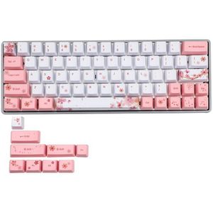 L21B OEM PBT Cherry Blossom Keycap Keyboard Keycaps Dye-Sublimation Korean Japanese