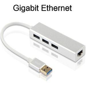 AJIUYU USB HUB USB 3.0 Naar Gigabit Ethernet Adapter RJ45 Dock Multi Port Voor PC Computer Laptop Accessoires usb3.0 Hub