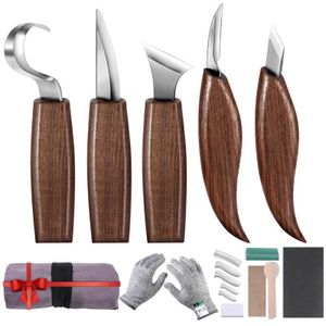 10/12 Stuks Hout Beitel Vleesmes Beitel Houtbewerking Cutter Hand Tool Diy Peeling Houtsnijwerk Sculpturale Lepel Carving Cutter