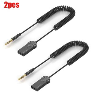 Kuulaa Draadloze Bluetooth 5.0 Ontvanger Zender Adapter 3.5Mm Jack Voor Auto Muziek Audio Aux Hoofdtelefoon Ontvanger Handsfree
