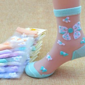 4 Paren/partij Meisjes Sokken Lente/Zomer Kant Leuke Vlinder Aardbei Kinderen Sokken 0-11 Jaar Kids Sokken voor Meisjes