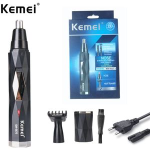 Elektrische Neus Tondeuse Implementeren Scheerapparaat Clipper Oor Neck Wenkbrauw Trimmer Scheerapparaat Man Vrouw Schoon Trimeer Razor Remover KM-6670
