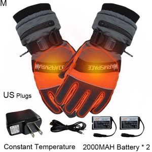 Winter Ski Outdoor Werk USB Hand Handschoen Warmer Elektrische Verwarmde Handschoenen Met 4000mAh Oplaadbare Batterij Fietsen Motorhandschoenen