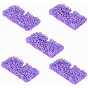 5Pcs Mop Pads Steam Cleaner Accessoires, chenille Garen Materiaal Voor Shark S3550/S3901/S3601/S3501 Serie Stoomreiniger Onderdelen