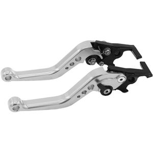 1 Paar Motorrijwiel Cnc Metalen Verstelbare Hendel Remhendel Grip Motorfiets Remhendel