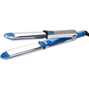 2 In 1 Rvs Stijltangen Toermalijn Keramische Stijltang Flat Iron Curling Haar Styler
