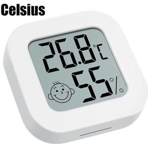 Mini Thermometer Indoor Outdoor Lcd Digitale Temperatuur Kamer Hygrometer Gauge Sensor Vochtigheid Meter Temperatuur Tool Voor Thuis