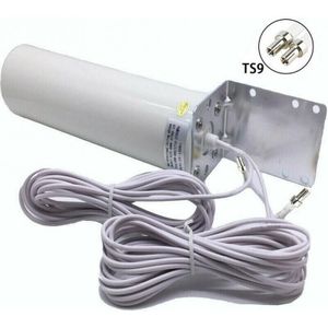 Tv Antenne High Gain 10-12dBi Dual Sma Mannelijke Signaal Booster Sma CRC9 TS9 Omni Antenne 698-960/1710-2700mhz Signaal Booster