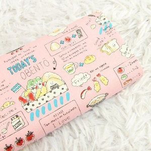 110 Breed Sushi Toast Katoen Stof Voor Naaien Patchwork Kawaii Voedsel Gedrukt Katoen Naaien Materiaal Diy Kinderen Kleding