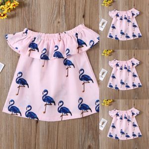 Goocheer Pasgeboren Kids Baby Meisjes Party Flamingo Dress Rok Zonnejurk Outfits Kleding