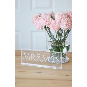 Mr &amp; Mrs acryl bruiloft teken-bruiloft decor-vrijstaande teken-tafel decor-acryl bruiloft borden