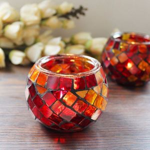 Kleurrijke Glas Kaars Jar DIY Kaars Maken Container Romantisch Diner Bij Kaarslicht Bar Woondecoratie Prop