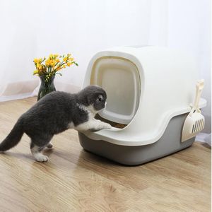 Volledig Gesloten Kattenbak Grote Anti-Spat Lade Top In Kat Wc Ontgeuringseffect Extra Grote Oversized Kat Levert