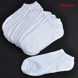 10 Pairs Vrouwen Korte Sokken Unisex Solid Zwart/Wit/Grijs Low Cut Ankle Sok Unisex Comfortabele Meisje eenvoudige Katoenen Sokken Vrouwelijke