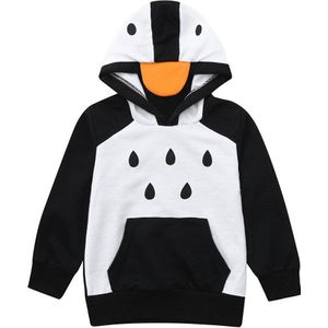 Herfst Hoodies Shirt Baby Jongens Sweatshirt Cartoon Pinguïn Kostuum Kinderen Sport Shirt Trui Kid Meisje Met Lange Mouwen T-shirt Tops