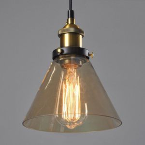 Vintage Hanglampen Glas Hanger Lampen Loft Industriële Hang Lamp Smoky Grey Lamparas De Techo Colgante Moderne Lustre Hangende