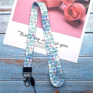 10 pcs Bloem Lanyard Neck Strap voor sleutels Id-kaart Mobiele Telefoon Riemen voor Huawei USB Badge Houder DIY Hang rope Lariat Lanyard