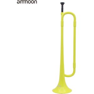 Ammoon B Platte Bugle Cavalerie Trompet Milieuvriendelijke Plastic Met Mondstuk Voor Band School Student