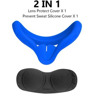 Nieuw Soft Anti-Zweet Siliconen Oogmasker Cover Voor Oculus Quest 2 Vr Bril Unisex Licht Blokkeren Anti-lekkage Gezicht Eye Cover Pad