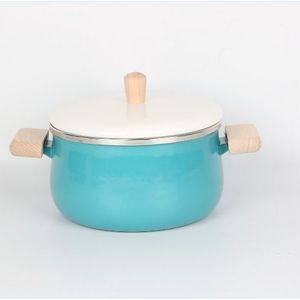 Emaille Soeppan Mini Melk Pot Steelpan Non-stick Koken Pan Met Deksel Keuken Kookgerei Voor Inductie Kookplaat Gas fornuis Kookpan