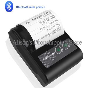 Draadloze Mini 58Mm Bluetooth 4.0 Printer Draagbare Thermische Ontvangst Factuur Printer Voor Mobiele Telefoon Android Ios Windows Pocket Papier