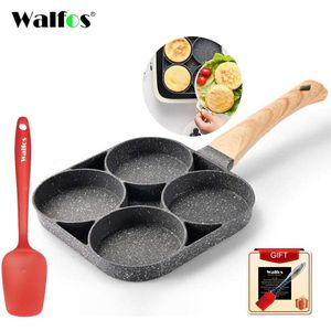 Walfos Non-stick Koperen Koekenpan Met Keramische Coating Inductie Koken Oven Vaatwasmachinebestendig Keuken Accessoires Koken Gereedschap