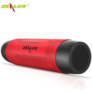 Ijveraar S1 Kolom Bluetooth Speaker fm Radio Waterdichte Outdoor Fiets Speaker Draagbare Draadloze Boombox + Zaklamp + Bike Mount