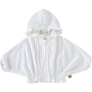 Leuke Baby Kleding Lente Zomer Voor Meisjes Hooded Zon Kleding Baby Jas Rits Tops