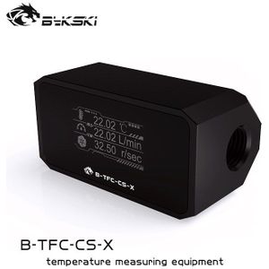 Bykski Computer Waterkoeling Alarm, Digitale Oled-display, temperatuur + Flow + Debiet 3 In 1 Monitor Systeem, B-TFC-CS-X