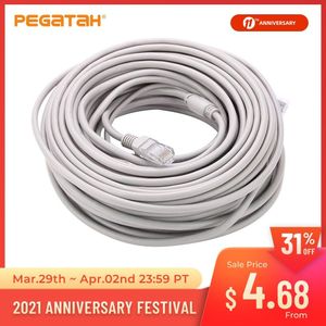 Ip camera kabel CCTV 30M Optioneel Grijs CAT5/CAT-5e Ethernet Kabel RJ45 en DC Power CCTV Netwerk Lan kabel Voor System IP Camera 'S