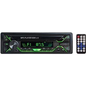 Auto Stereo Met Bluetooth, enkele Din Radio Fm Media Player Usb/Tf/Sd/Aux Audio Ontvanger, Handsfree Bellen