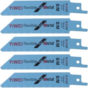 5 Pcs S1022BF Bim 202Mm 8 \ &quot;Vergeldende Sabre Zaagbladen Set Flexibele Voor Metalen N04 20 retailsale