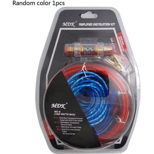 45Cm Auto Eindversterker Auto Speaker Woofer Kabels Versterker Installatie Kit Voor Auto Subwoofer Set Lijn Met Zekering