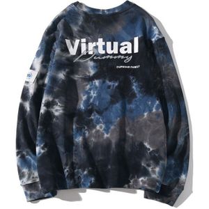 Gonthwid Casual Losse Tie Dye Trui Hoodies Sweatshirts Heren Hip Hop Hipster Punk Rock Streetwear Hoodie Mode Jumper Tops