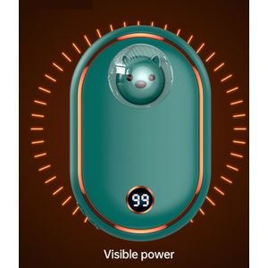2 In 1 Leuke Beer Handwarmer 10000 Mah Usb Power Bank 5S Quick Dubbelzijdig Verwarming Pocket Mobiele power Digitale Display