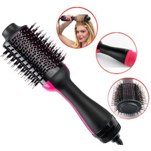 2 in 1 Wind Haar Kam Negatieve Ionen Haar Kam Krultang Steil Haar Droger Multifunctionele Vorm Massage Kam Curling ijzer