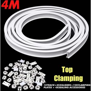 2M/3M/4M/5M/6M Flexibele Plafond Gordijn Track Buigbare Venster rod Rail Rechte Curve Gordijn Accessoires Kit Home Decor