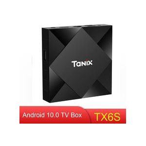 Tanix TX6S Tanix Android 10.0 Tv Box Allwinner H616 4 Gb 64 Gb Mediaspeler Wifi Bluetooth 8K Tv set Top Box Voor Google Assistent