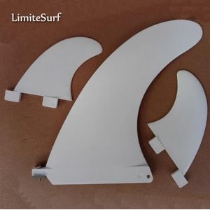 Nylon Plastic 8 ""Center Lange Fin + Gl Fcs Vinnen Sup Vinnen Set Fin