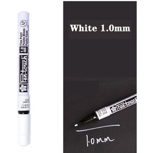 Permanente Metallic Marker Pennen Wit Zilver Goud Verf Pen Marker Voor Papier Glas Stof Cd Band Diy Markering Japanse Briefpapier