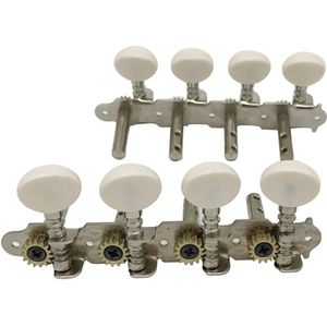 XFDZ Machines Tuners Pinnen Tuning Sleutel met Witte Parel Knoppen 4L + 4R voor Mandoline