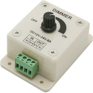 Led Dimmer Dc 24V 12 V 8A Licht Helder Helderheid Instelbaar Controller Enkele Kleur Led Controller Dimmer 12 V