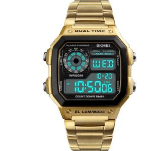 Business Mannen Casual Elektronische Horloges Waterdicht Klok Relogio Masculino Digitale Dual Time Sport Horloges