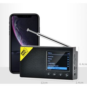 Dab Fm Ontvanger Draagbare Bluetooth-Compatibele Digitale Stereo Lcd-scherm Thuis Radio Fm Ontvanger Oplaadbare Lichtgewicht Radio